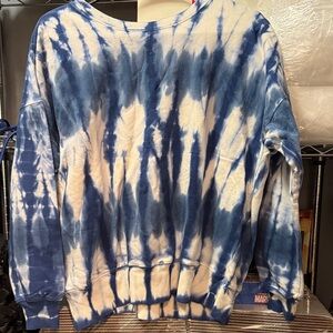 Women's Blue Tie-Dye Sweatshirt